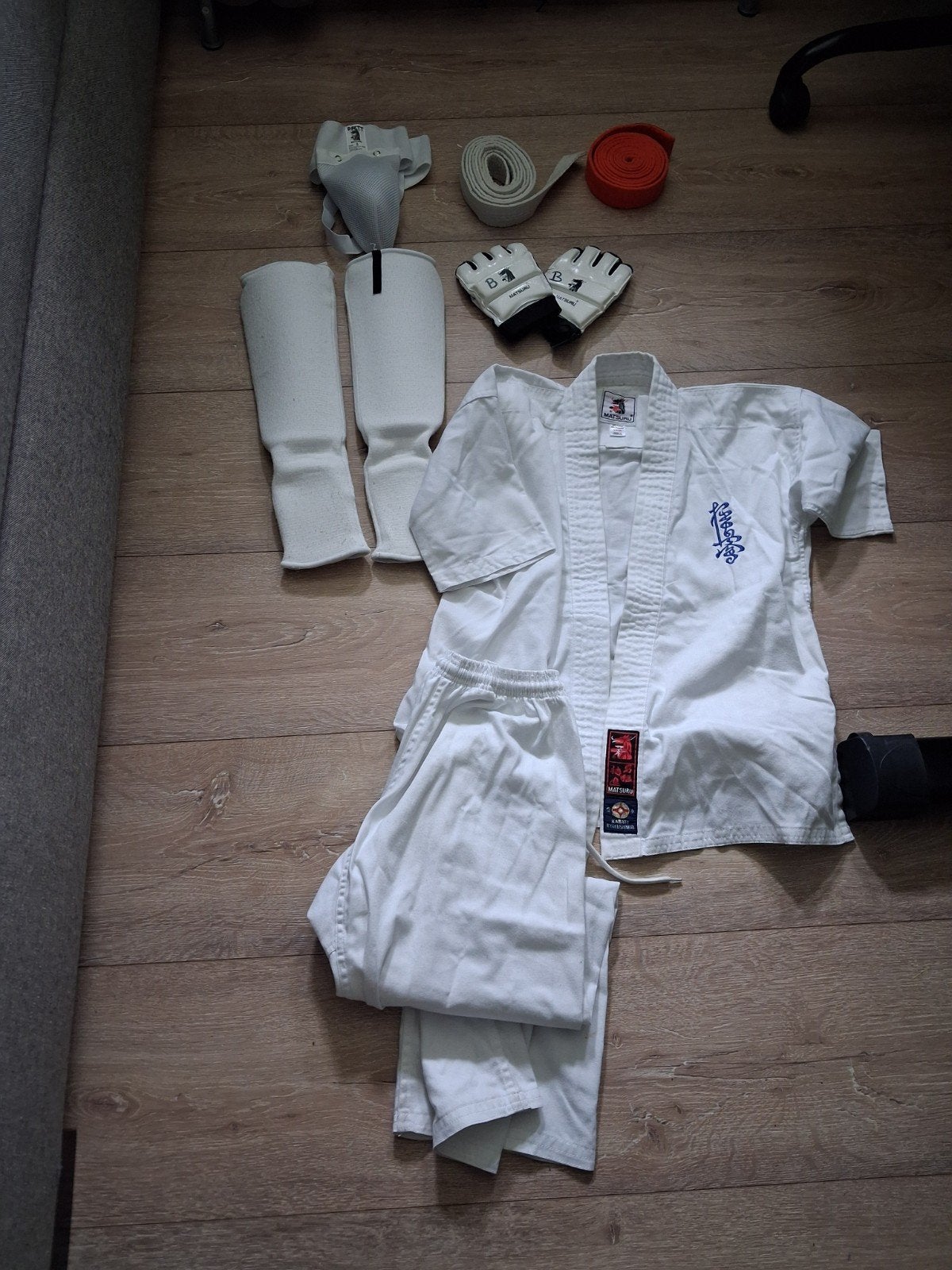karate pak compleet, Ophalen, Maat XS of kleiner, Zo goed als nieuw, Karate