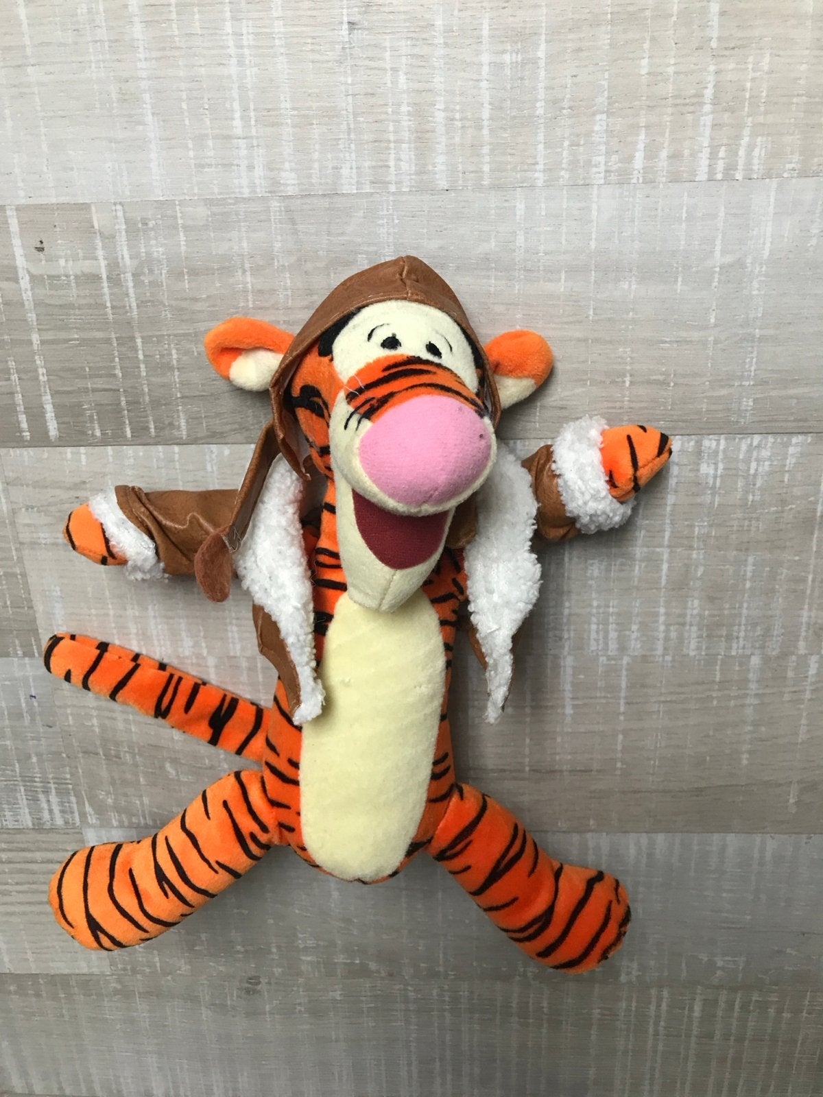 Tijgertje knuffel Disney Winnie de Poeh met pilotenpak, Ophalen, Oranje, Disney, Zo goed als nieuw