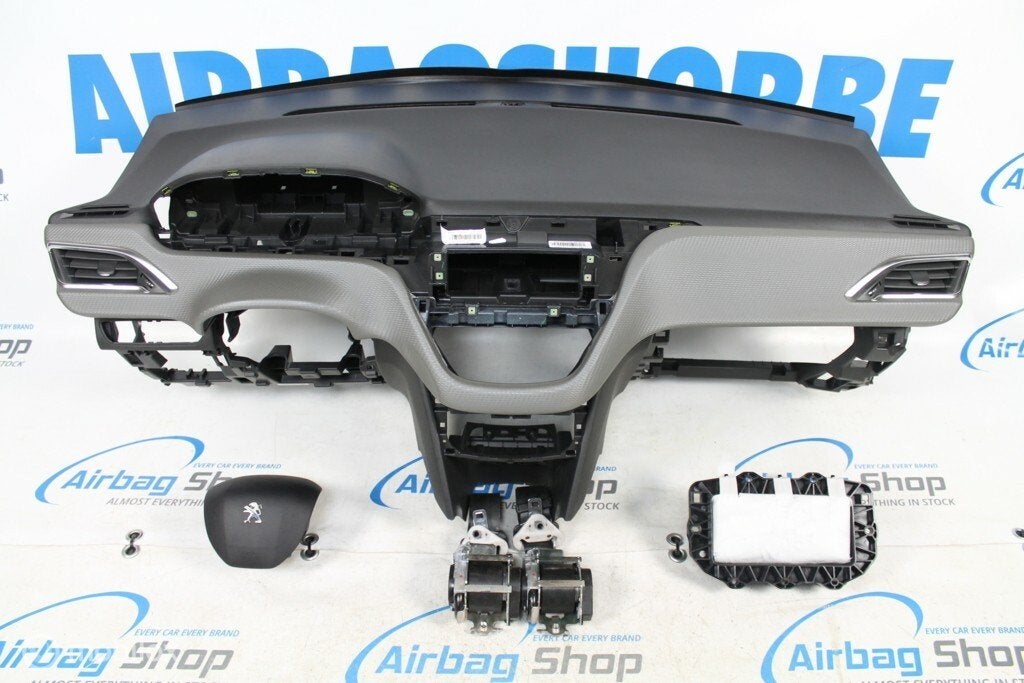 Airbag set - dashboard grijs carbon peugeot 2008 2013-heden