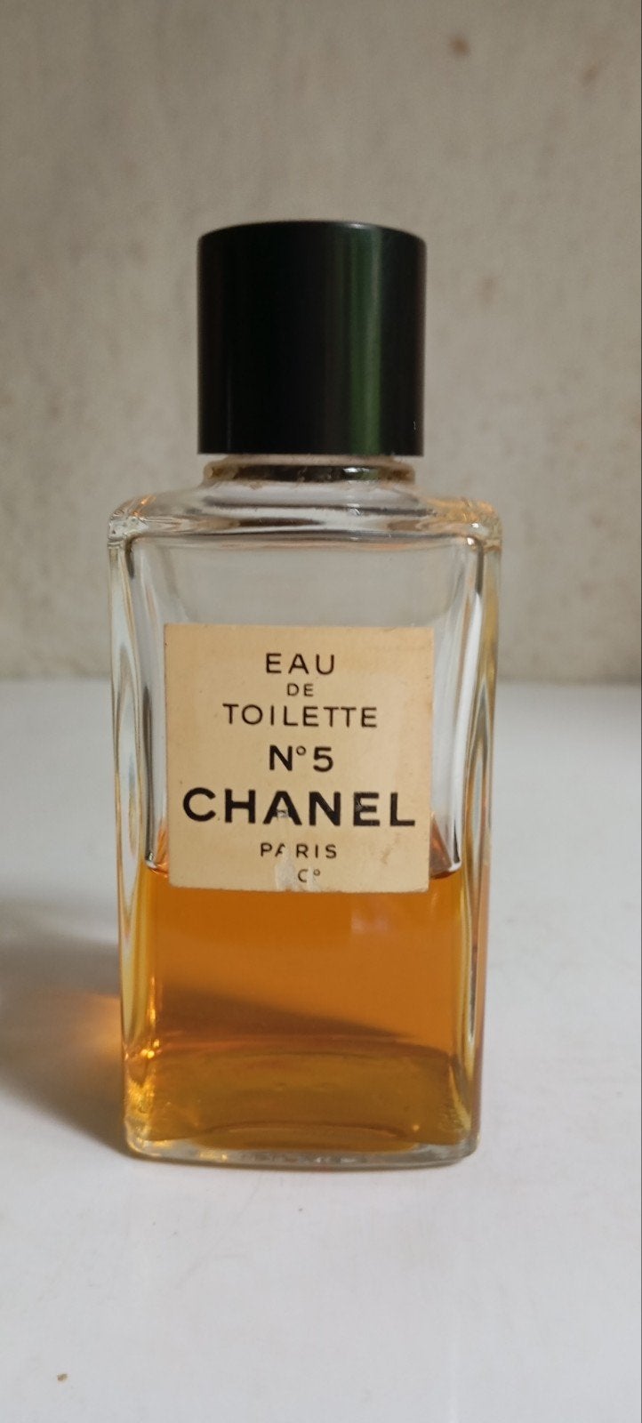 vintage flesje CHANEL eau de toilette no.5 uit begin '70, Verzamelen, Parfumverzamelingen, Ophalen of Verzenden, Parfumfles, Gevuld