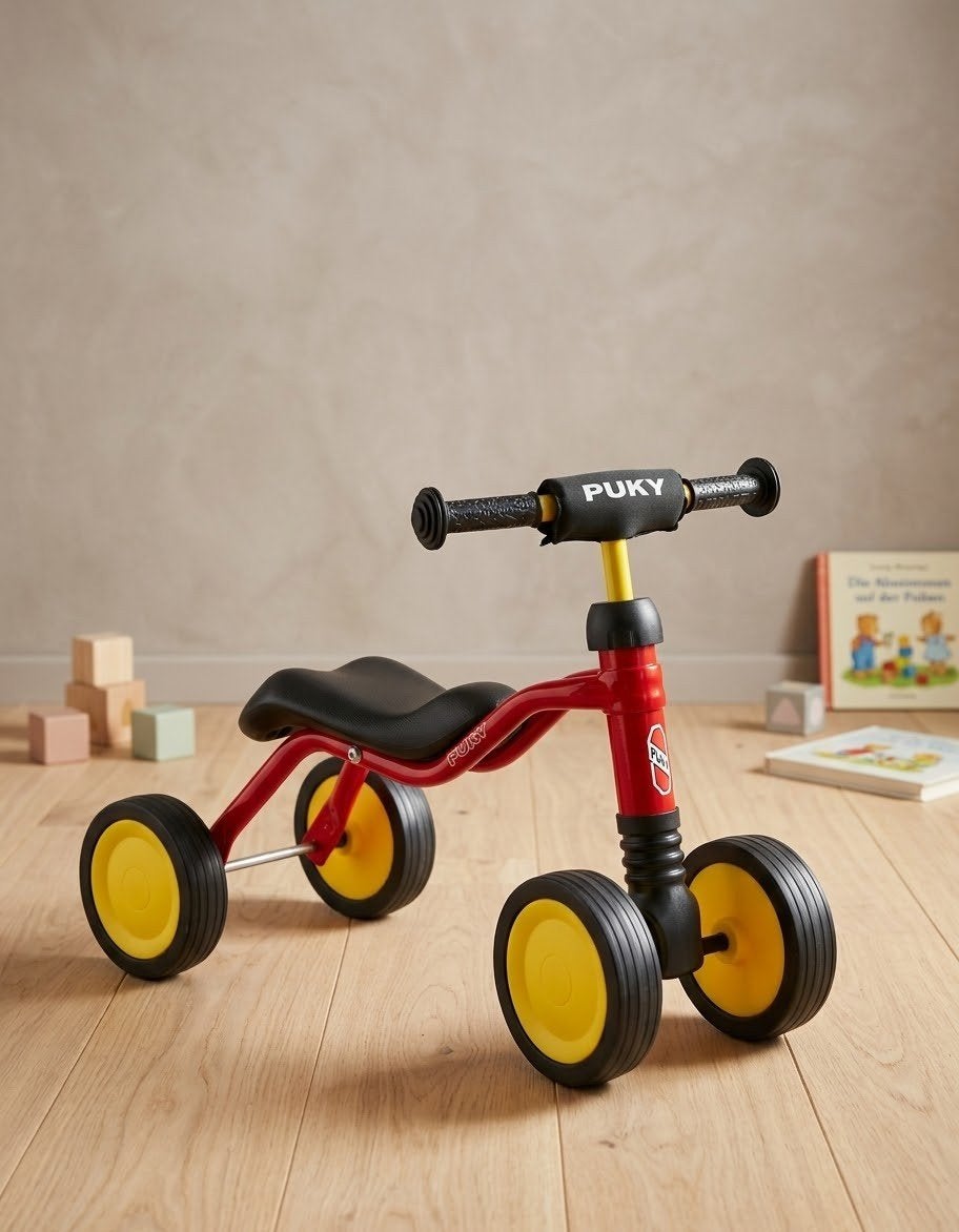Puky Loopfiets Wutsch Rood - 4 Wielen, Ophalen, Zo goed als nieuw, Loopfiets