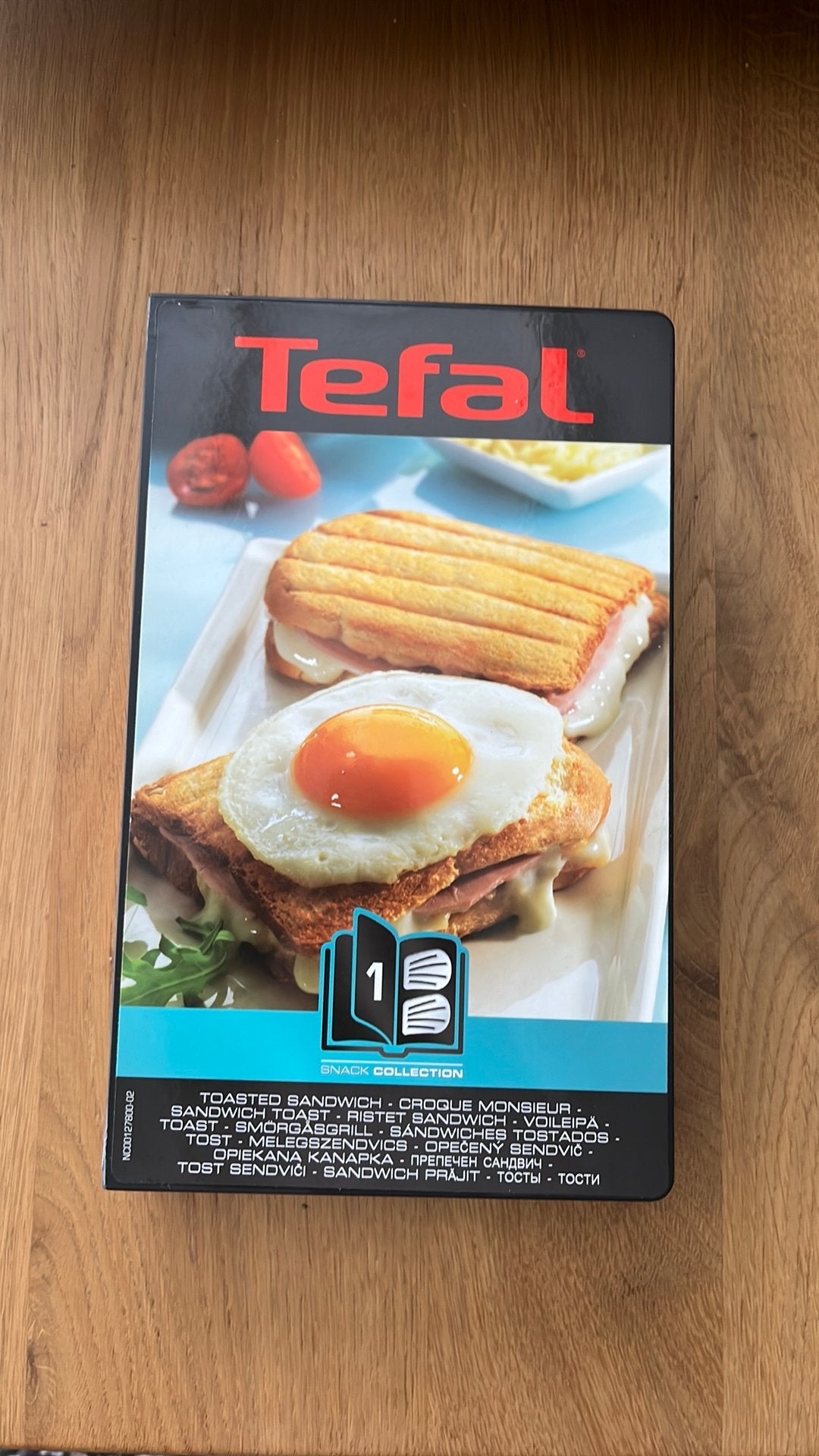 Tefal snack collection sandwich ijzer, Witgoed en Apparatuur, Ophalen of Verzenden, Uitneembare platen, Nieuw