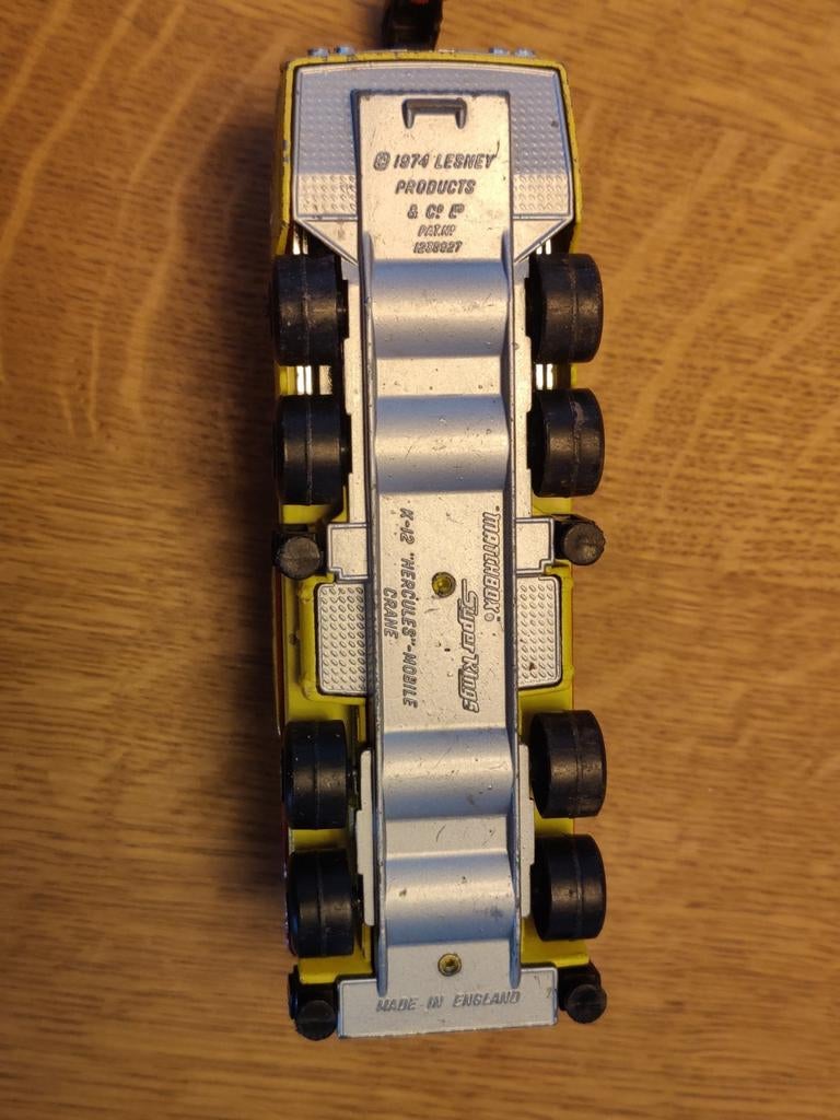 Matchbox Hercules Mobile Crane GEEL, Ophalen of Verzenden, Bus of Vrachtwagen