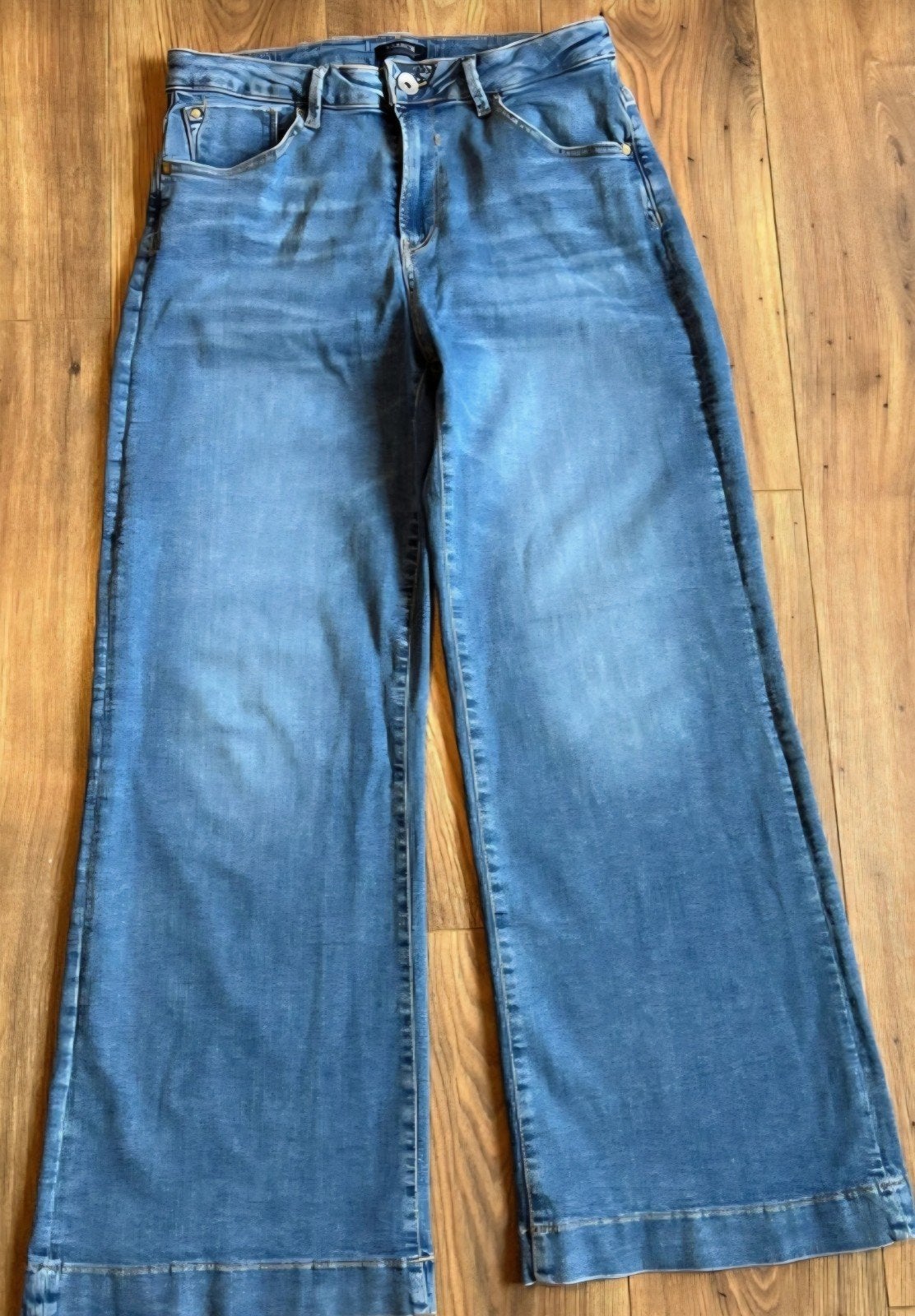 Garcia Broek 249 Celia Wide Fit High Waist W32/L30, Blauw, Ophalen of Verzenden, W33 - W36 (confectie 42/44), Gedragen