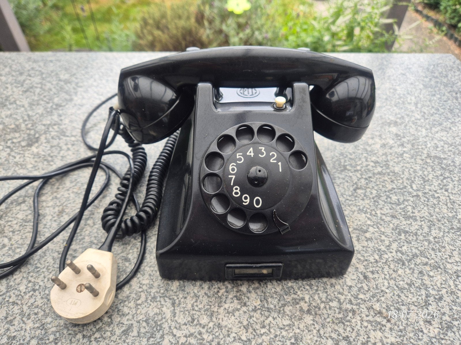 Originele Vintage PTT Bakeliet Telefoon (Norm 51 /Juli 1958), Ophalen of Verzenden, Gebruikt, Bakeliet