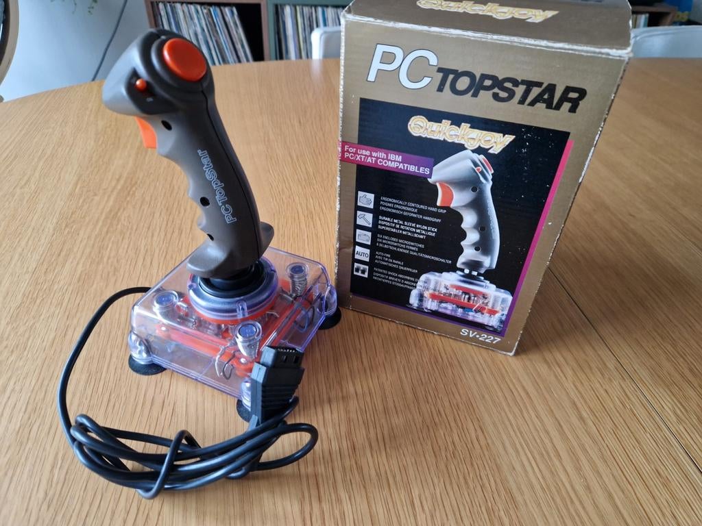 QuickJoy PC Topstar SV-227 Joystick (PC/XT/AT compatible), Computers en Software, Joysticks, Zo goed als nieuw, Ophalen of Verzenden