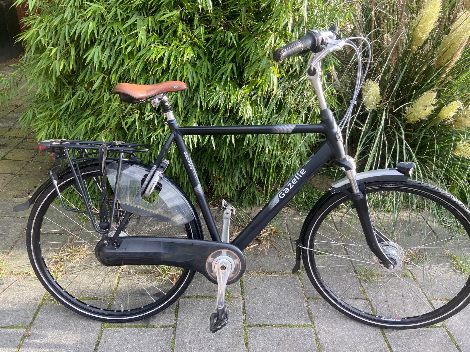 Gazelle heren fiets, Fietsen en Brommers, Ophalen, Versnellingen, Zo goed als nieuw, 57 tot 61 cm
