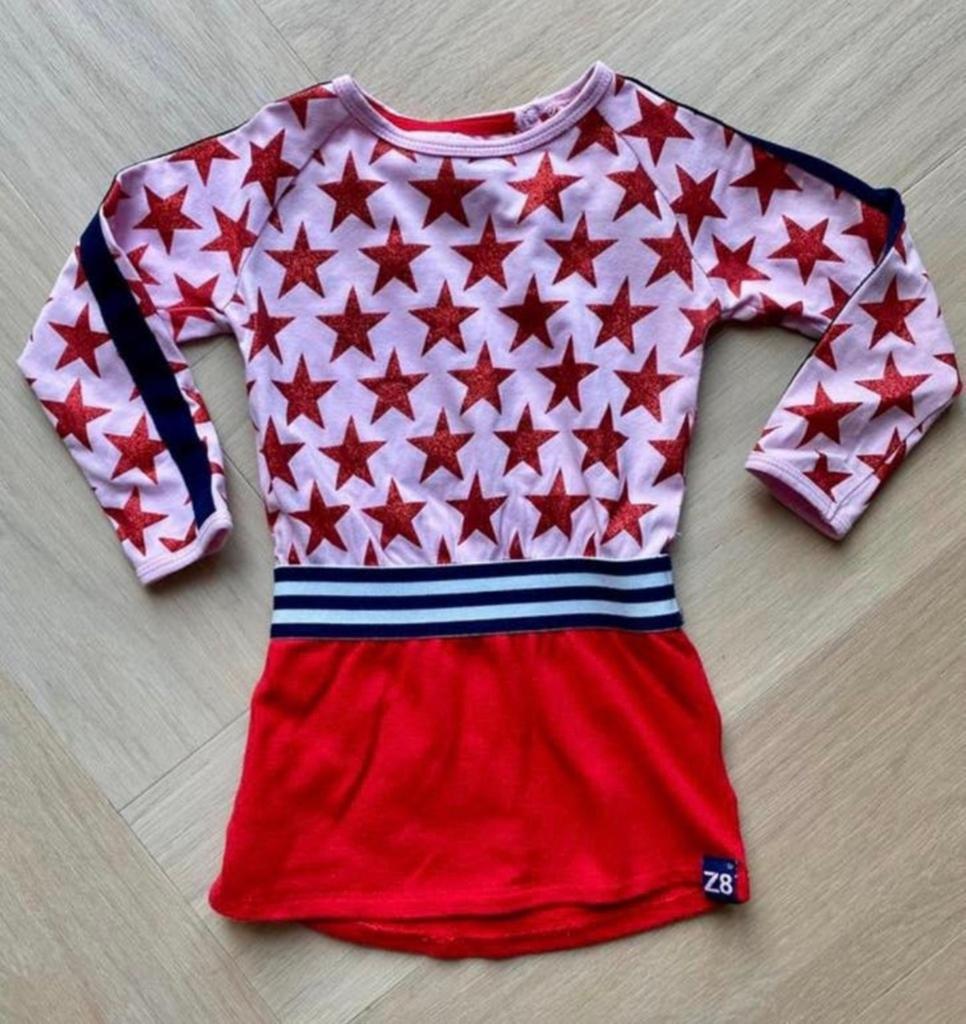 Z8 jurkje Maria rood/ roze maat 80 | babykleding meisje, Kinderen en Baby's, Babykleding | Maat 80, Ophalen of Verzenden, Zo goed als nieuw
