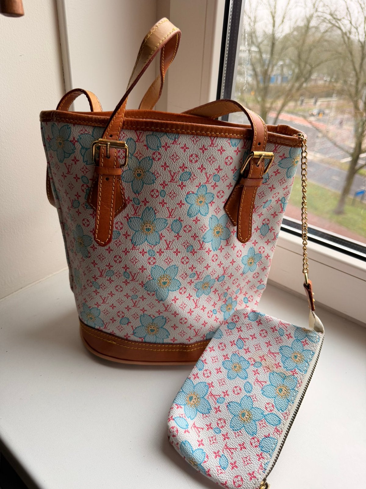 Designer tas LV, Ophalen, 30 cm of meer, Bruin, Minder dan 35 cm