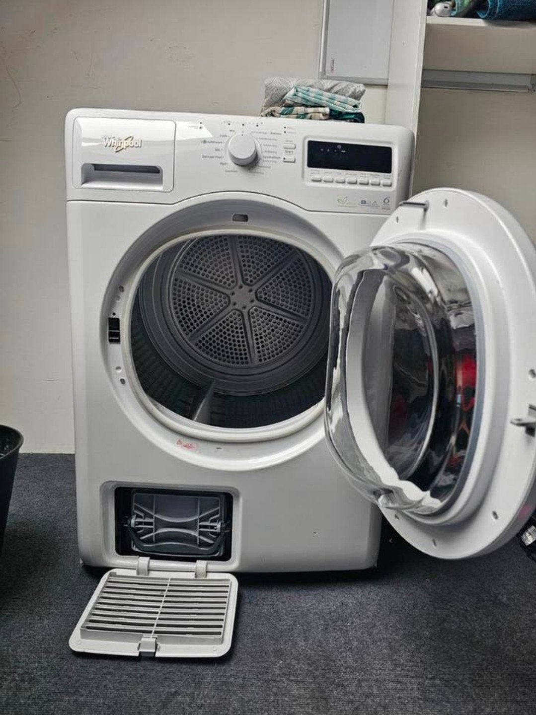 Gratis free Whirlpool wasdroger  Condensdroger met voorlader, Witgoed en Apparatuur, Wasdrogers, Ophalen, 6 tot 8 kg, Gebruikt