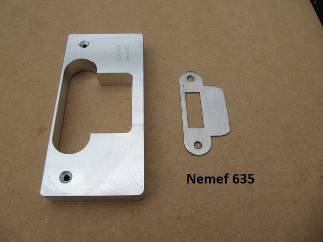 Aluminium freesmal sluitplaat loopslot Nemef 635, Ophalen of Verzenden, Nieuw