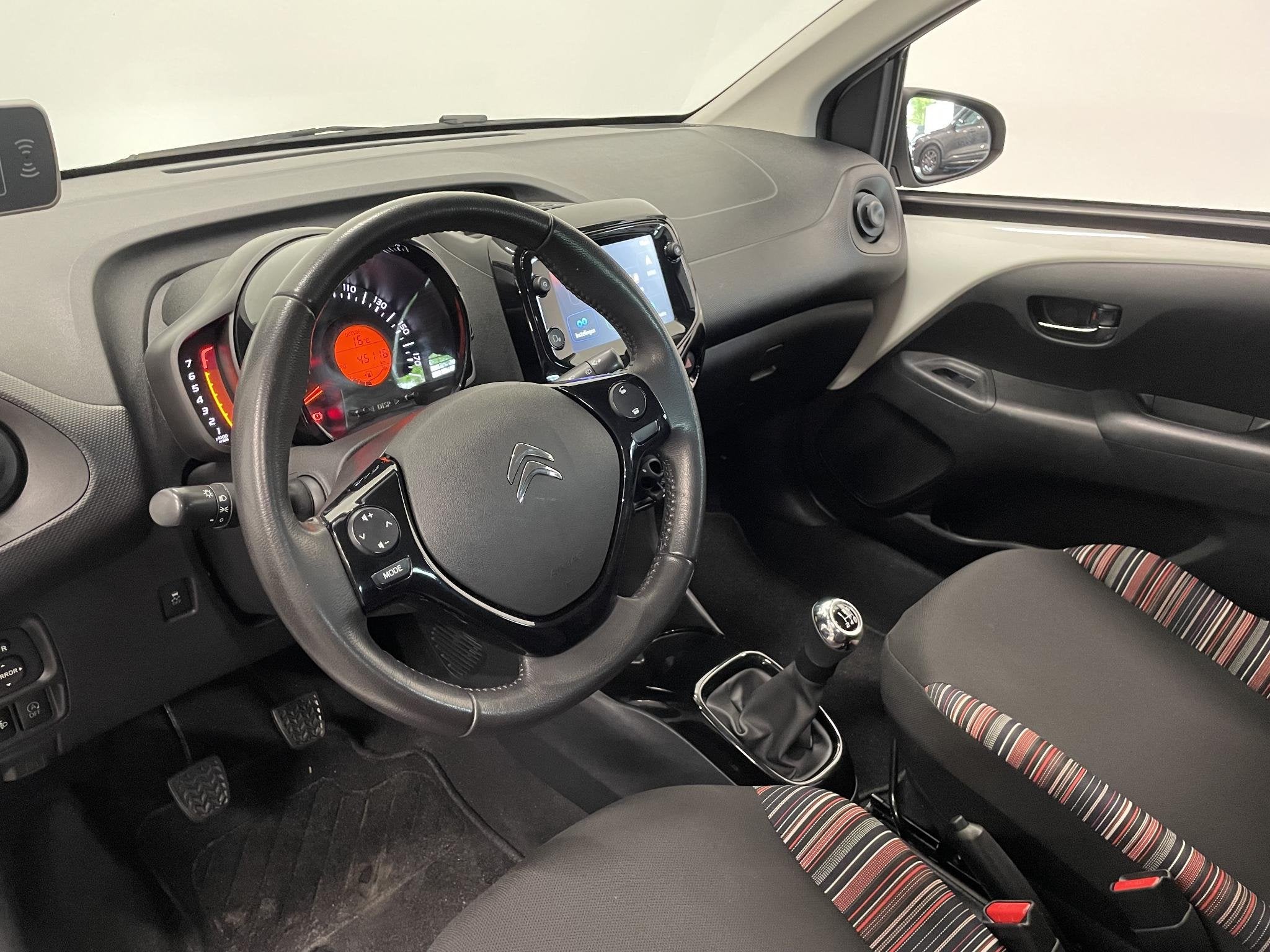 Citroen C1 1.0 VTi Shine Navigatie Camera Climate Control Li, Stof, Gebruikt, Euro 6, Startonderbreker