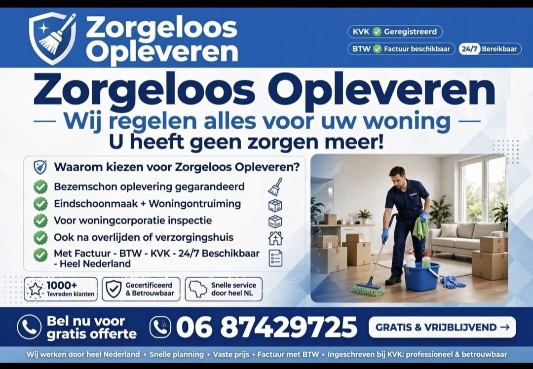 Woningontruiming na Overlijden Verzorgingshuis, Eén persoon