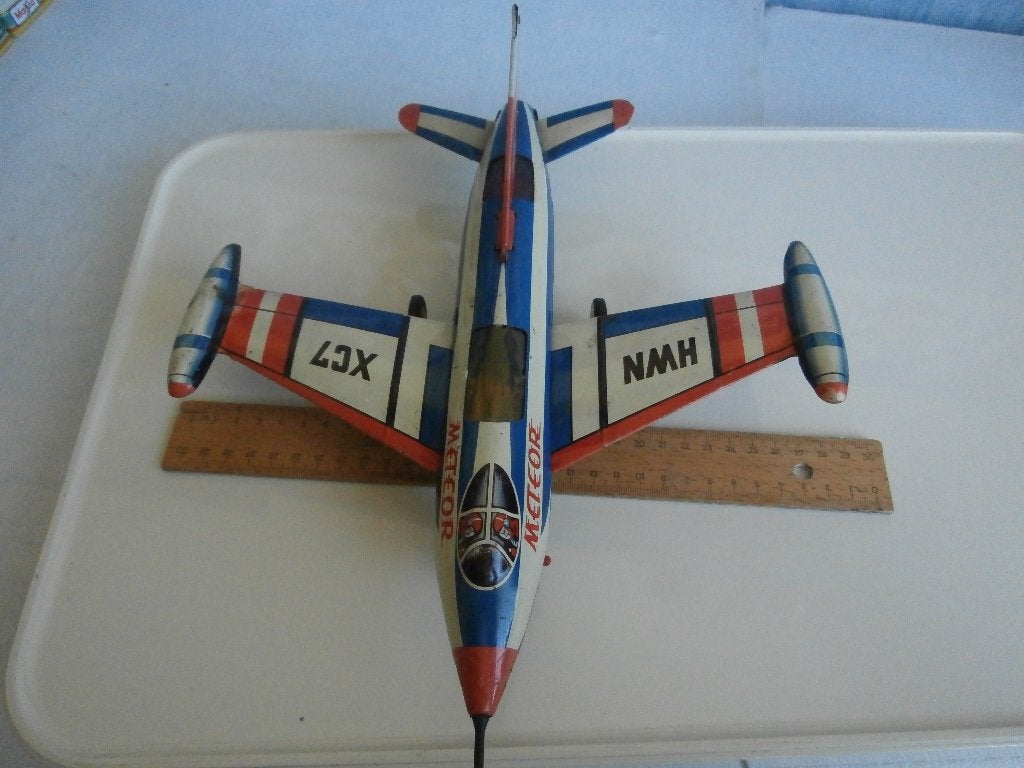 Ruimte straaljager HWN-XC7 Meteor "50/"60er jaren, Antiek en Kunst, Antiek | Speelgoed, Ophalen of Verzenden