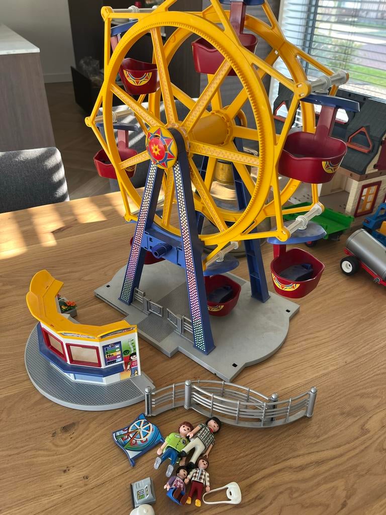 Playmobil Kermis Compleet met Reuzenrad en Zweefmolen, Ophalen, Gebruikt, Complete set
