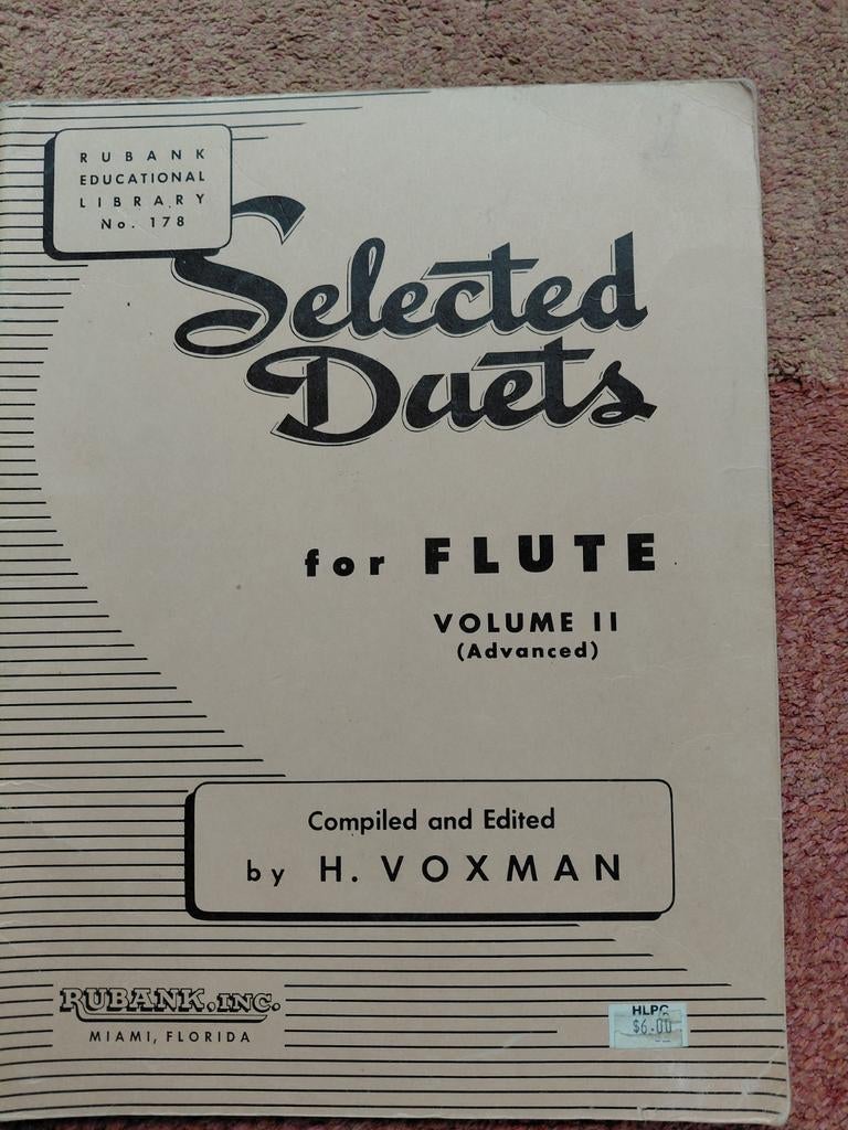 2 bladmuziek dwarsfluit, Ophalen of Verzenden, Gebruikt, Artiest of Componist, Klassiek