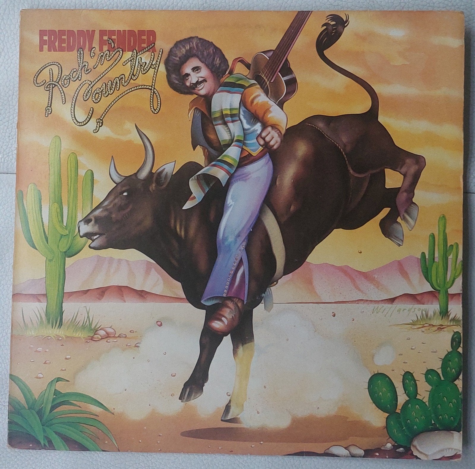 Freddy Fender - Rock 'n' Country LP (Dot Records), Ophalen of Verzenden, Gebruikt