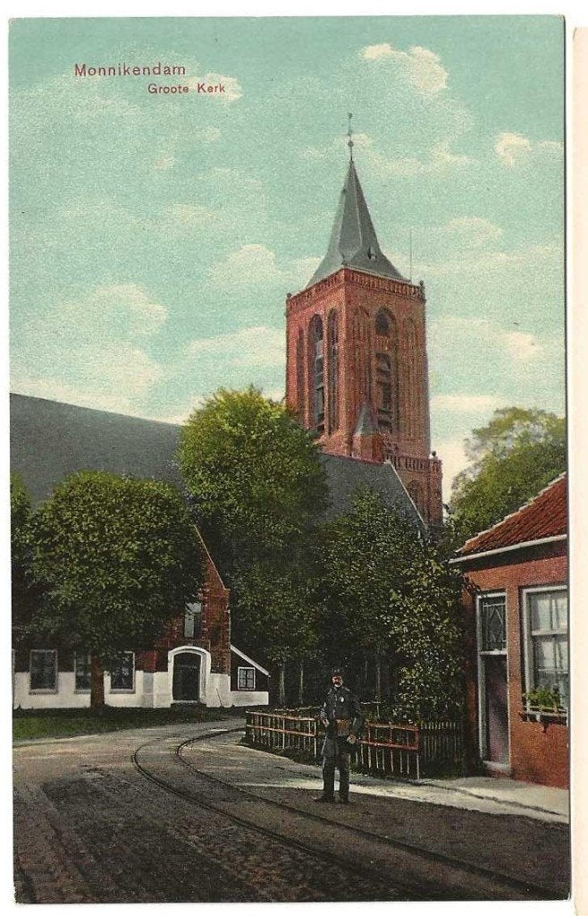 Jt27-81  Monikendam, Verzamelen, Ansichtkaarten | Nederland, Verzenden, Voor 1920, Ongelopen, Noord-Holland