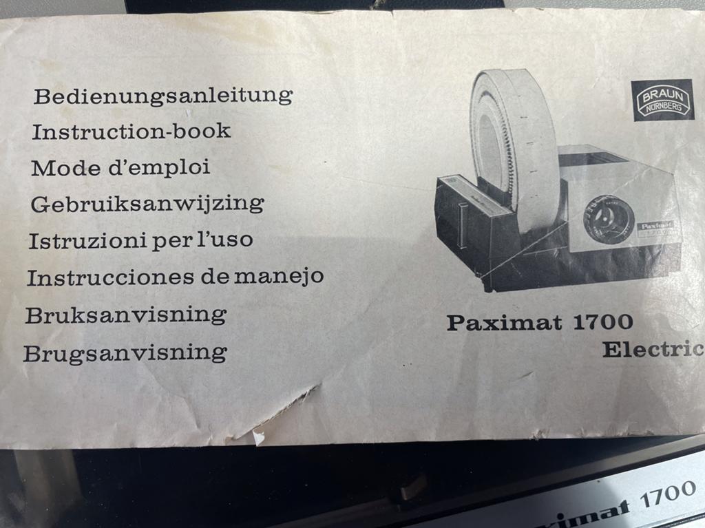 Paximat 1700 Elec diaprojector met accessoires, Ophalen, Gebruikt