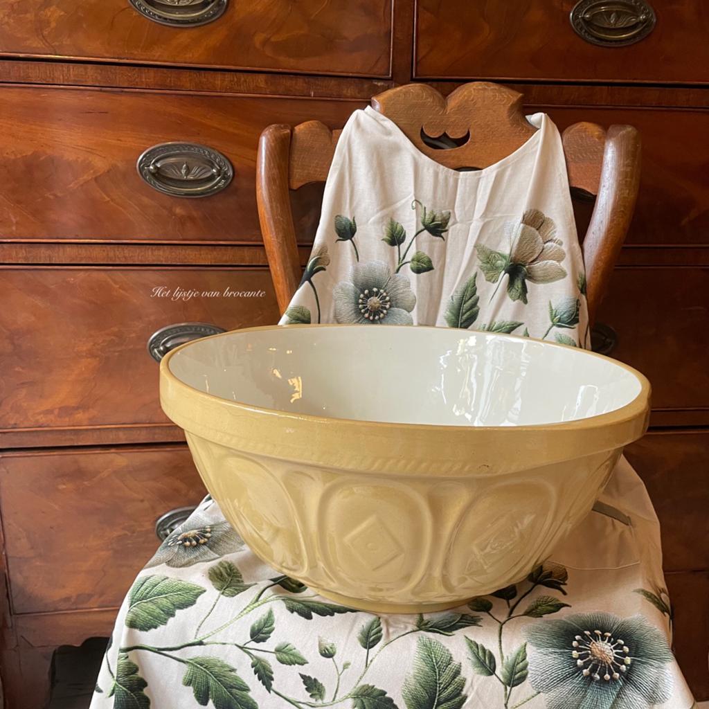 Engels brocante Mixing Bowl beslagkom Green’s Gresly XL, Ophalen of Verzenden