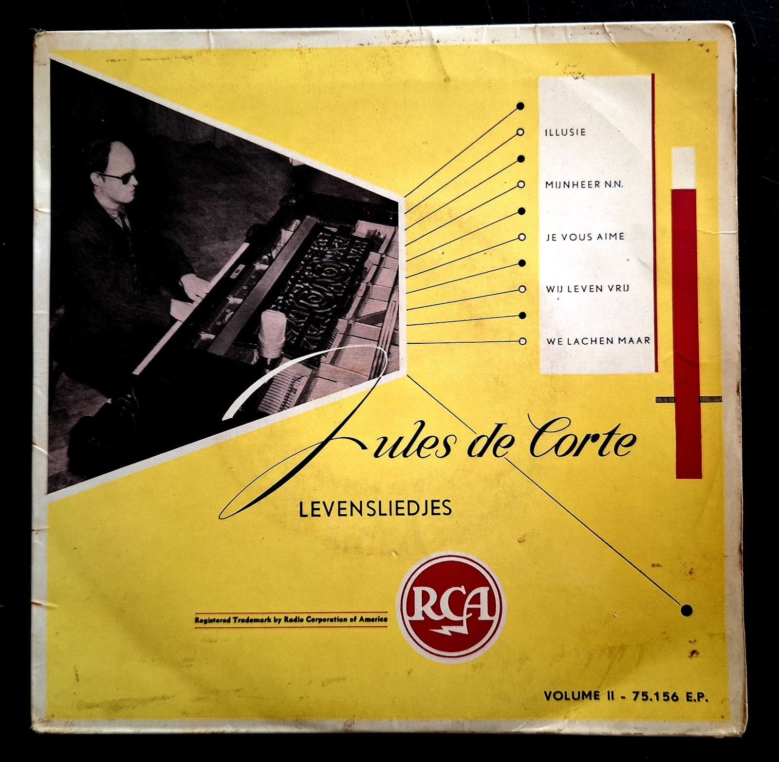 7"-EP/SINGLE  JULES DE CORTE - Levensliedjes Vol.2, EP, Ophalen of Verzenden, Gebruikt, EP