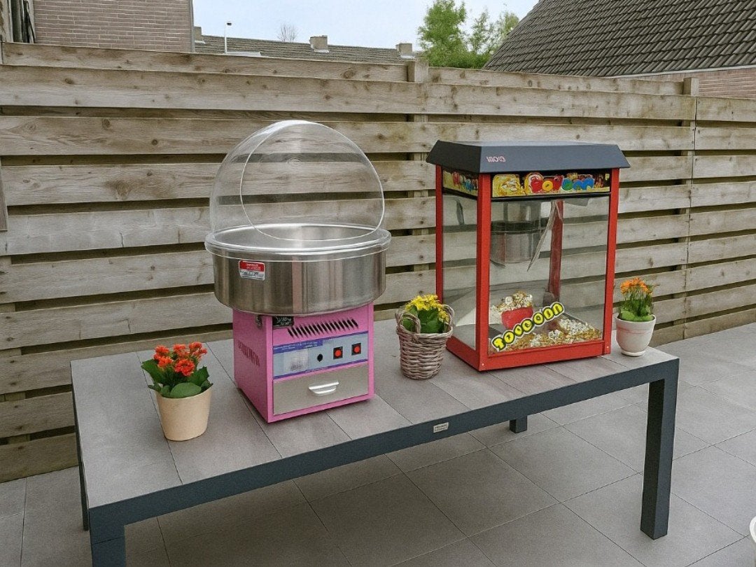 Popcorn- en Suikerspinmachines verhuur!, Ophalen of Verzenden