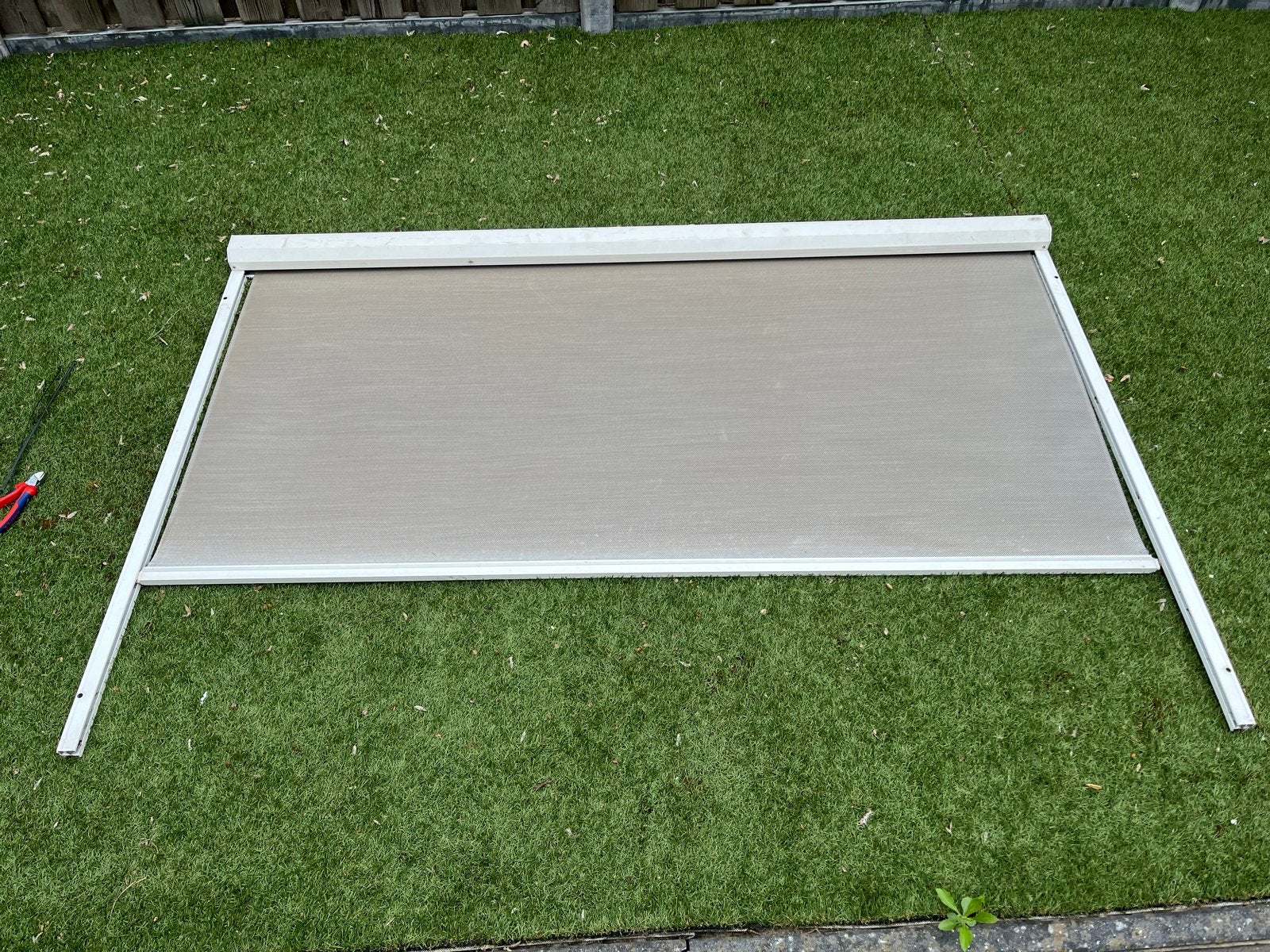 Zonnescreen Screenline by Rainbow - 200 cm breed, Doe-het-zelf en Verbouw, Rolluiken, Ophalen, Gebruikt