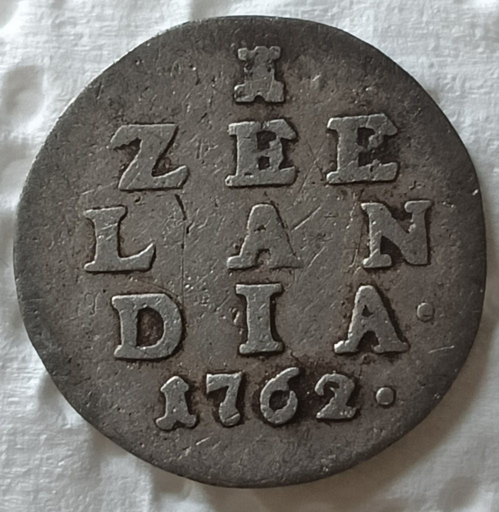 Bezemstuiver Zeeland bodemvondst, Ophalen of Verzenden, Overige landen, Losse munt, Zilver