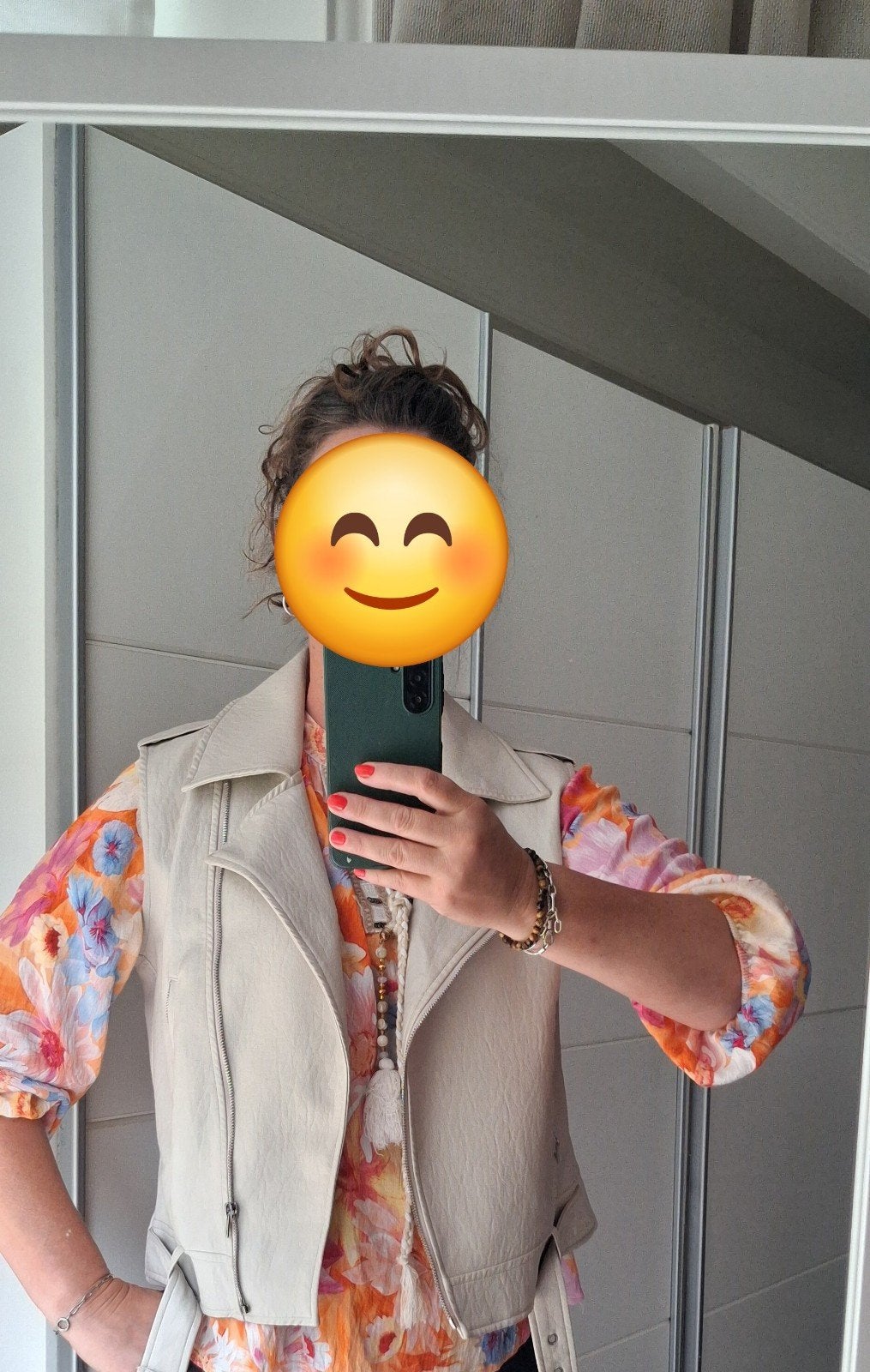 Beige gilet L/XL, Kleding | Dames, Overige Dameskleding, Zo goed als nieuw, Ophalen of Verzenden