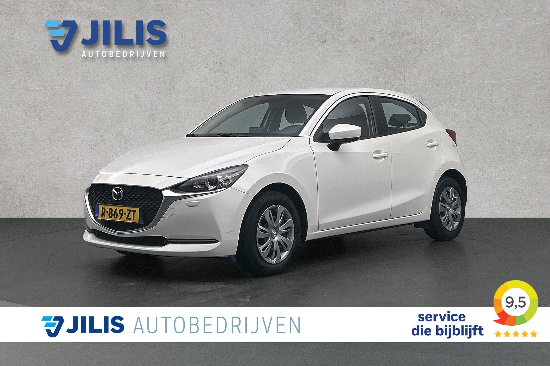 Mazda 2 1.5 Skyactiv-G | Airco | Apple Carplay | Cruise cont, Auto's, Stof, 4 cilinders, Met garantie (alle), Wit