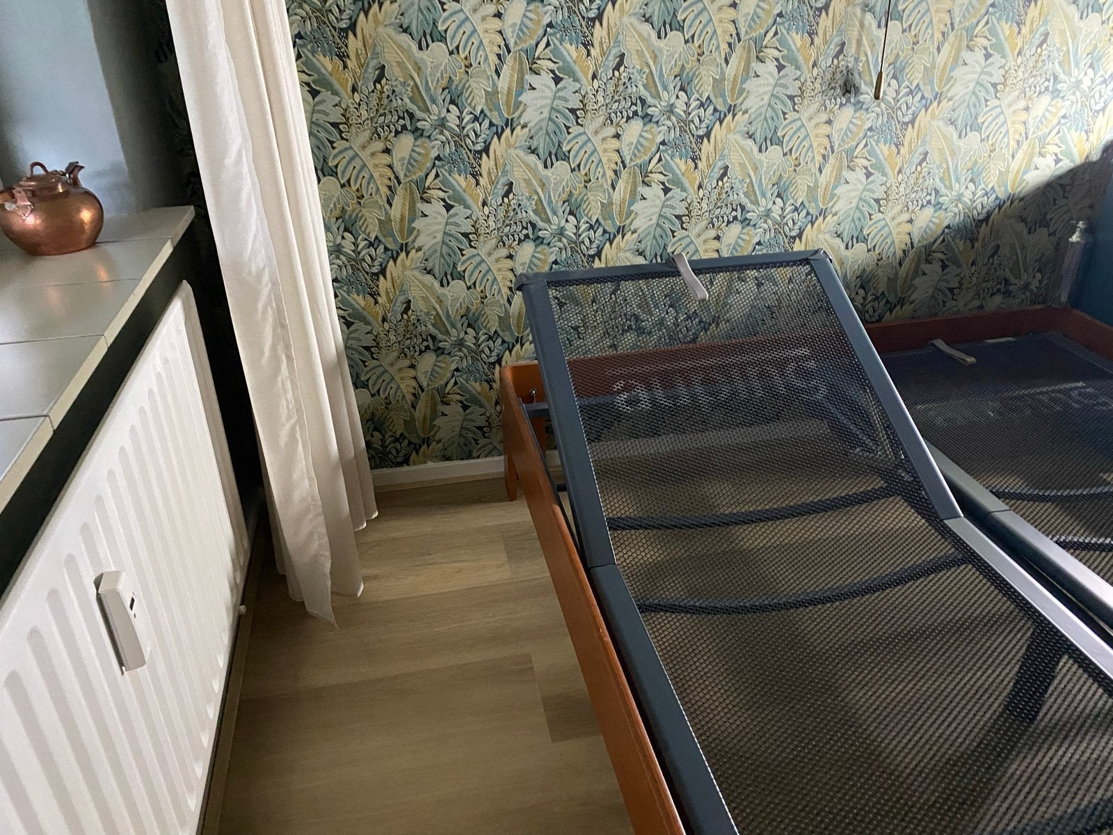 Auping bedframe met verstelbare spiraalbodems, Huis en Inrichting, Slaapkamer | Bedden, Ophalen, Verstelbaar, Bruin, Tweepersoons