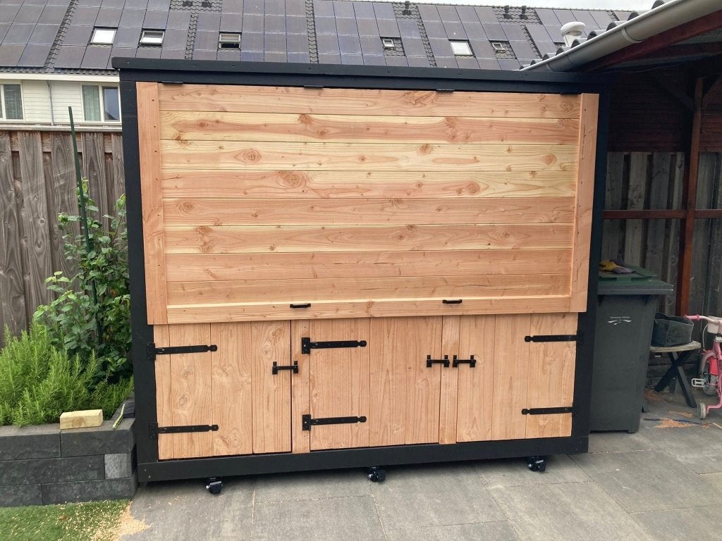 buitenkeuken met luifel B240cm, Ophalen of Verzenden, Nieuw, Houtskool