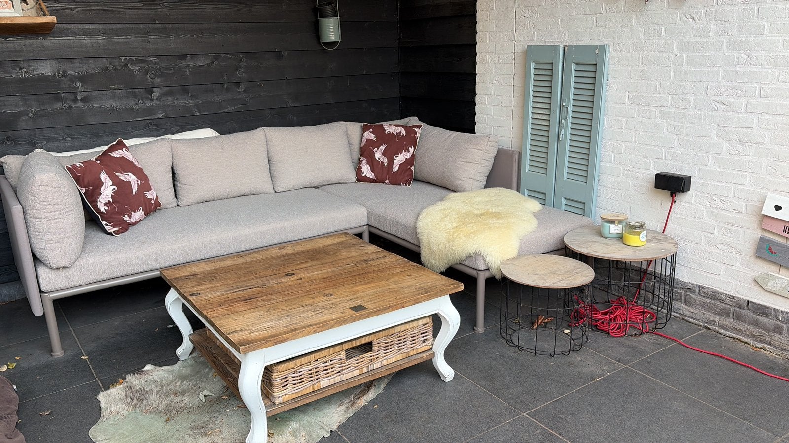 Riviera Maison Salontafel Hout 90x90 cm, Gebruikt, Vierkant, Overige houtsoorten, 50 tot 100 cm