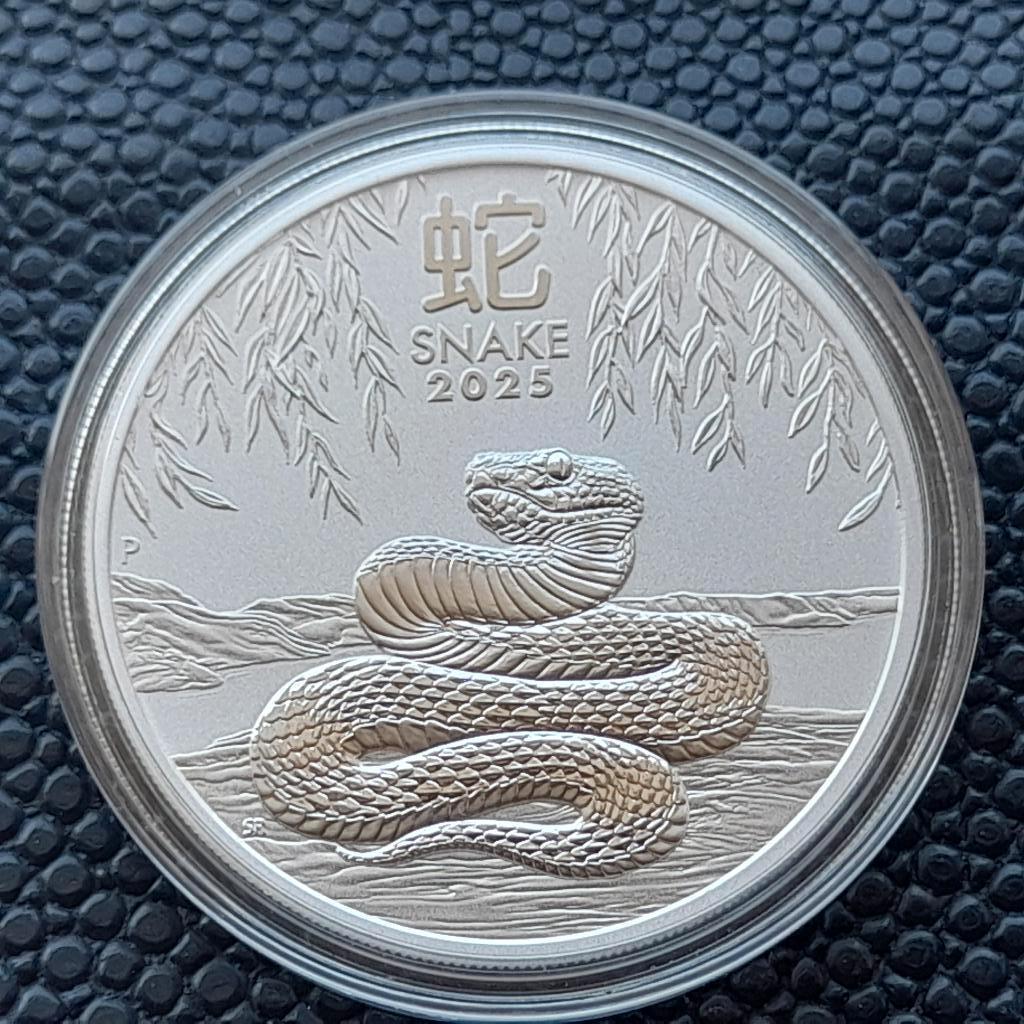 2025 Lunar 3 Snake 1 oz zilver, Postzegels en Munten, Munten | Oceanië, Ophalen of Verzenden, Zilver