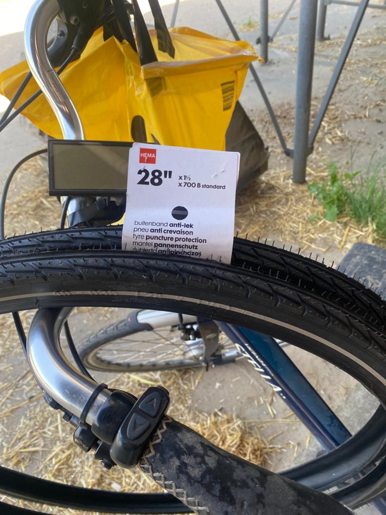 Fietsband, Ophalen, Nieuw