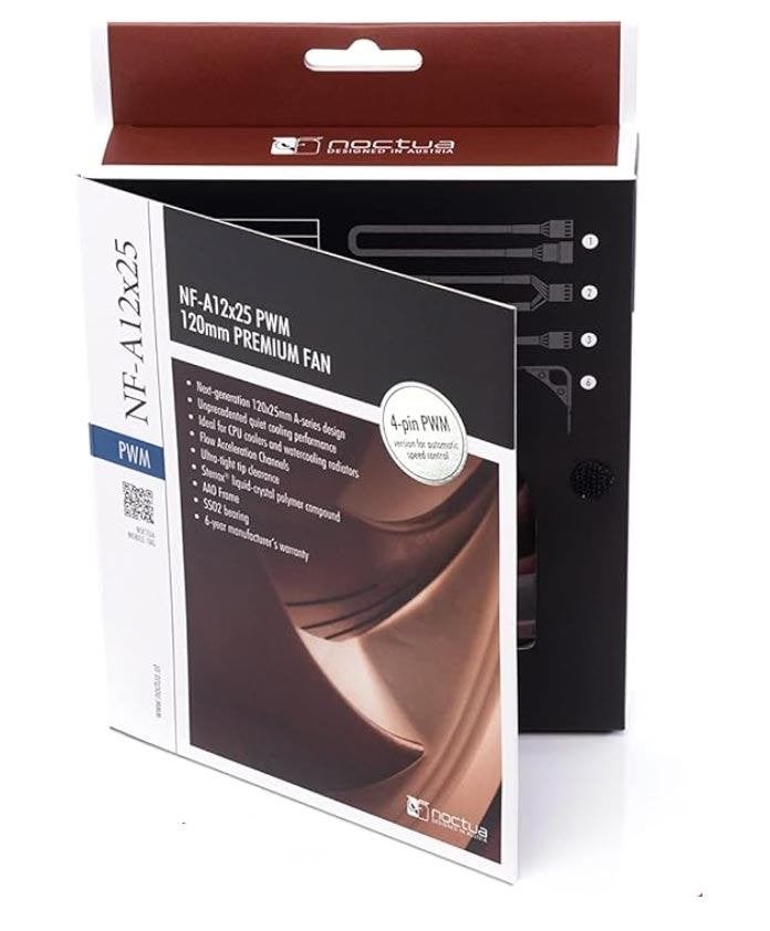 Noctua NF-A12x25 PWM 120mm, Premium Case Fan – NIEUW in doos, Ophalen, Zo goed als nieuw, Luchtkoeling
