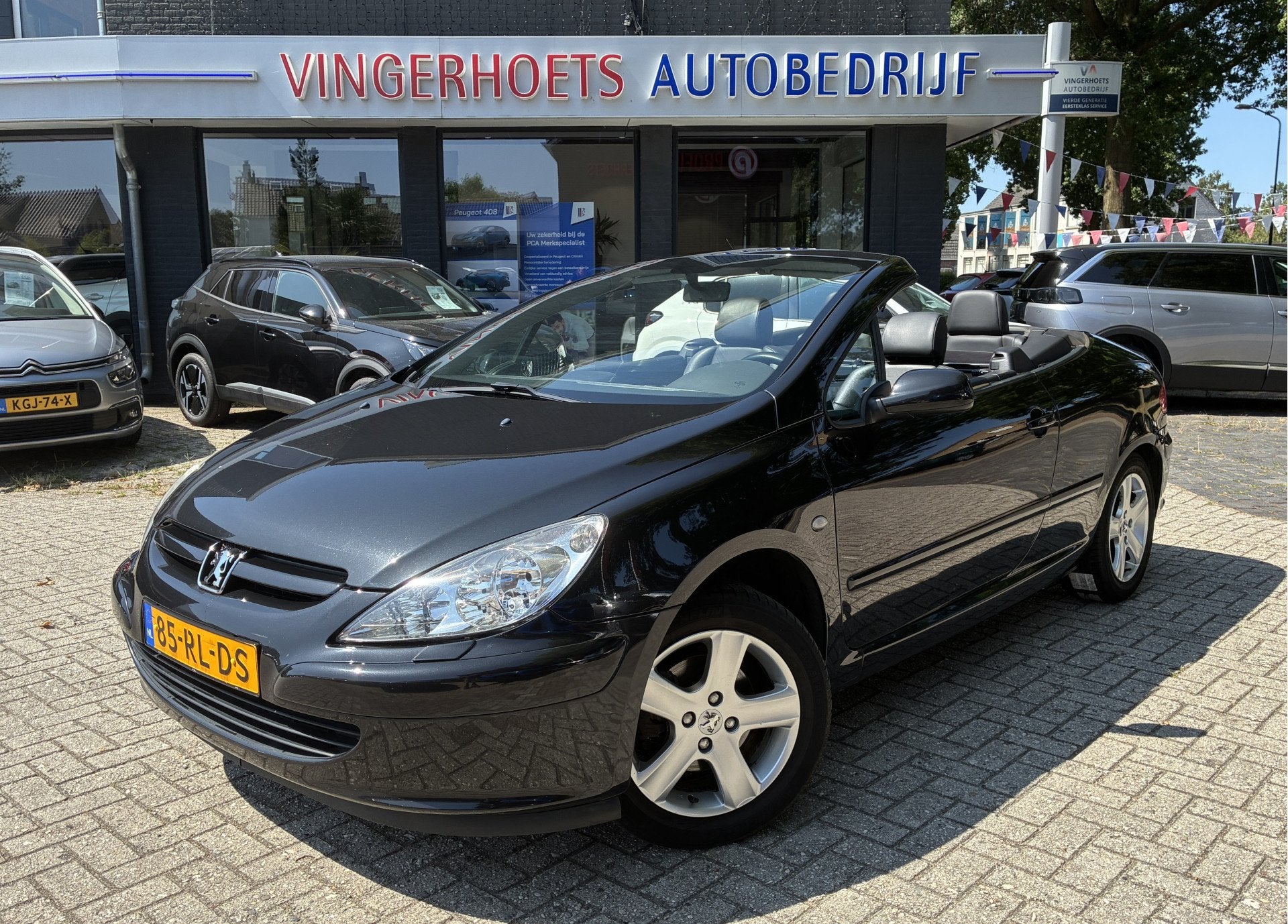 Peugeot 307 CC 1.6-16V *Pik de zomerzonnestralen mee met dez, 730 kg, Gebruikt, Zwart, 4 cilinders