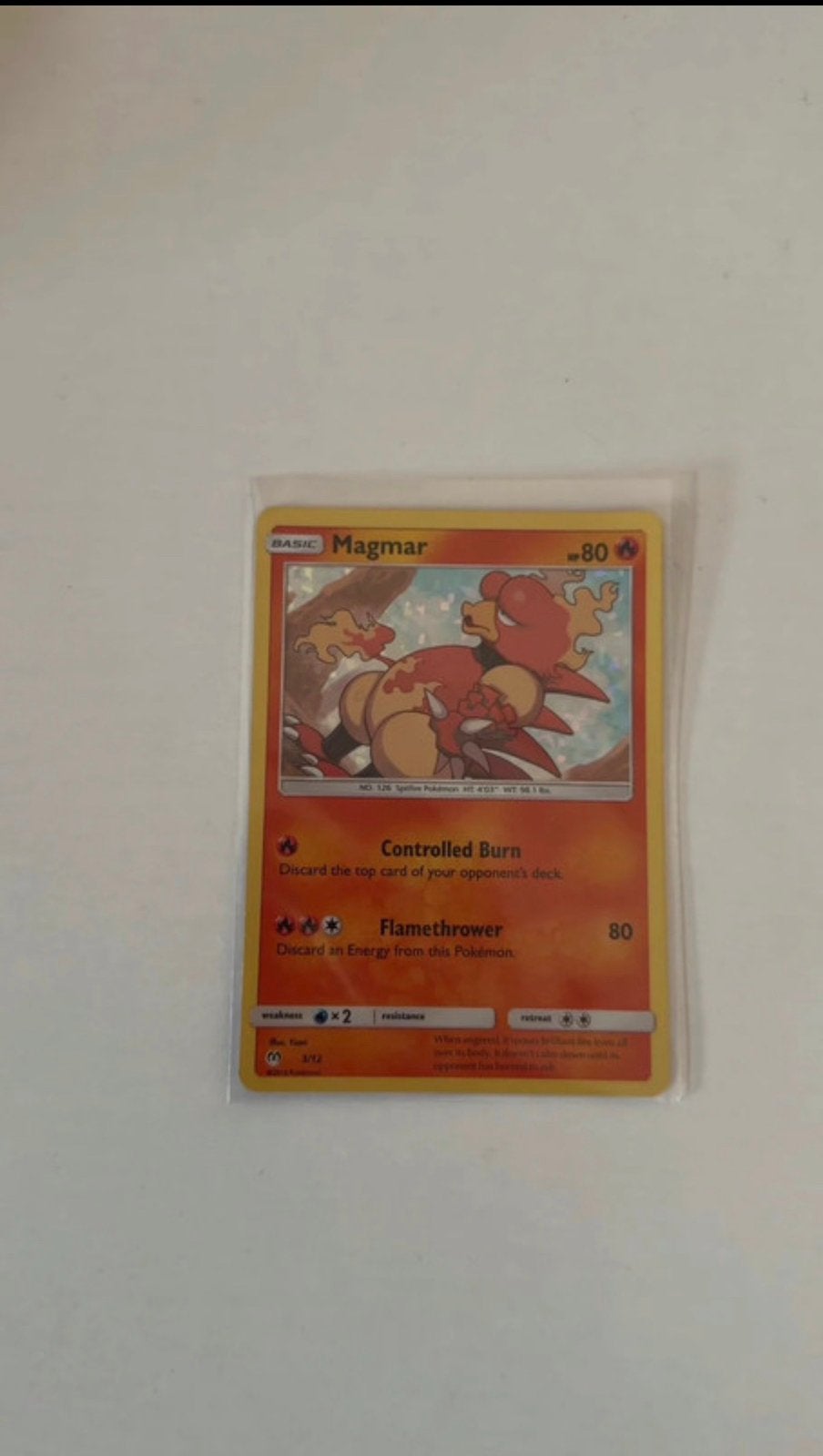 Pokémon Magmar 3/12, Ophalen of Verzenden, Zo goed als nieuw