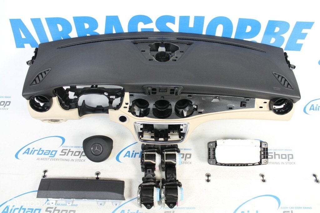 Airbag set - Dashboard beige Mercedes CLA facelift (2013-..), Gebruikt, Ophalen of Verzenden