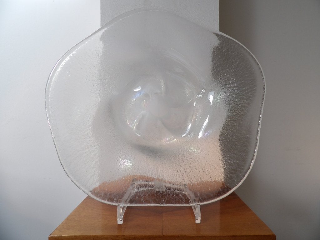 Art Deco Fruitschaal Kristal Unie Maastricht Coquille 1937, Antiek en Kunst, Antiek | Glas en Kristal, Ophalen of Verzenden