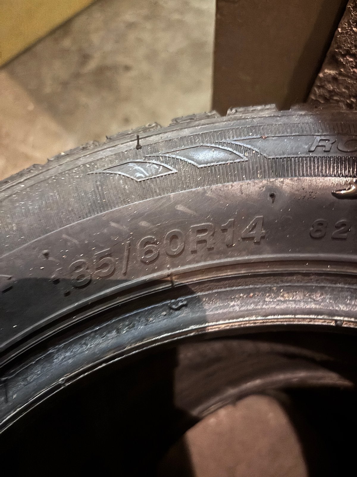 4 Gebruikte Winterbanden 185/60R14, Ophalen of Verzenden, Gebruikt