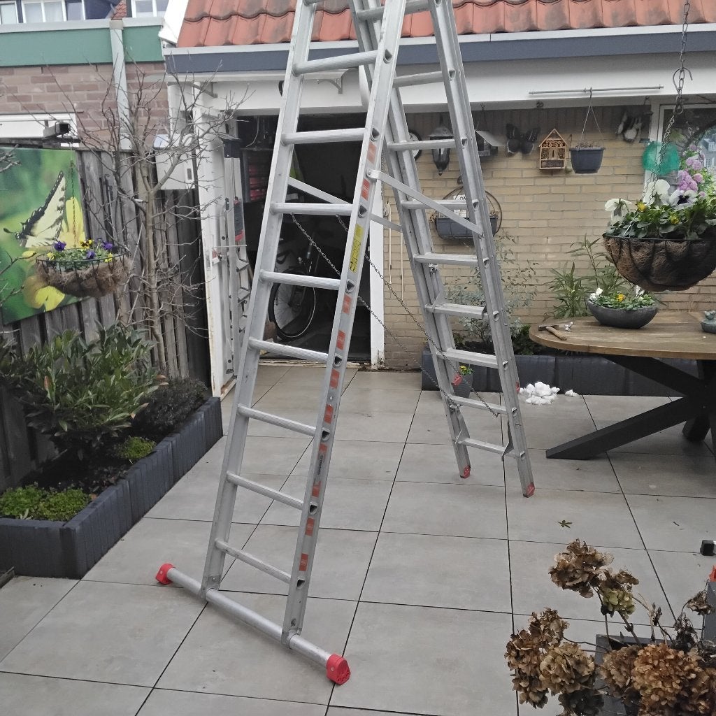 Te koop diversen ladders., Doe-het-zelf en Verbouw, Ladders en Trappen, Ophalen, Gebruikt, Ladder, Opvouwbaar of Inschuifbaar