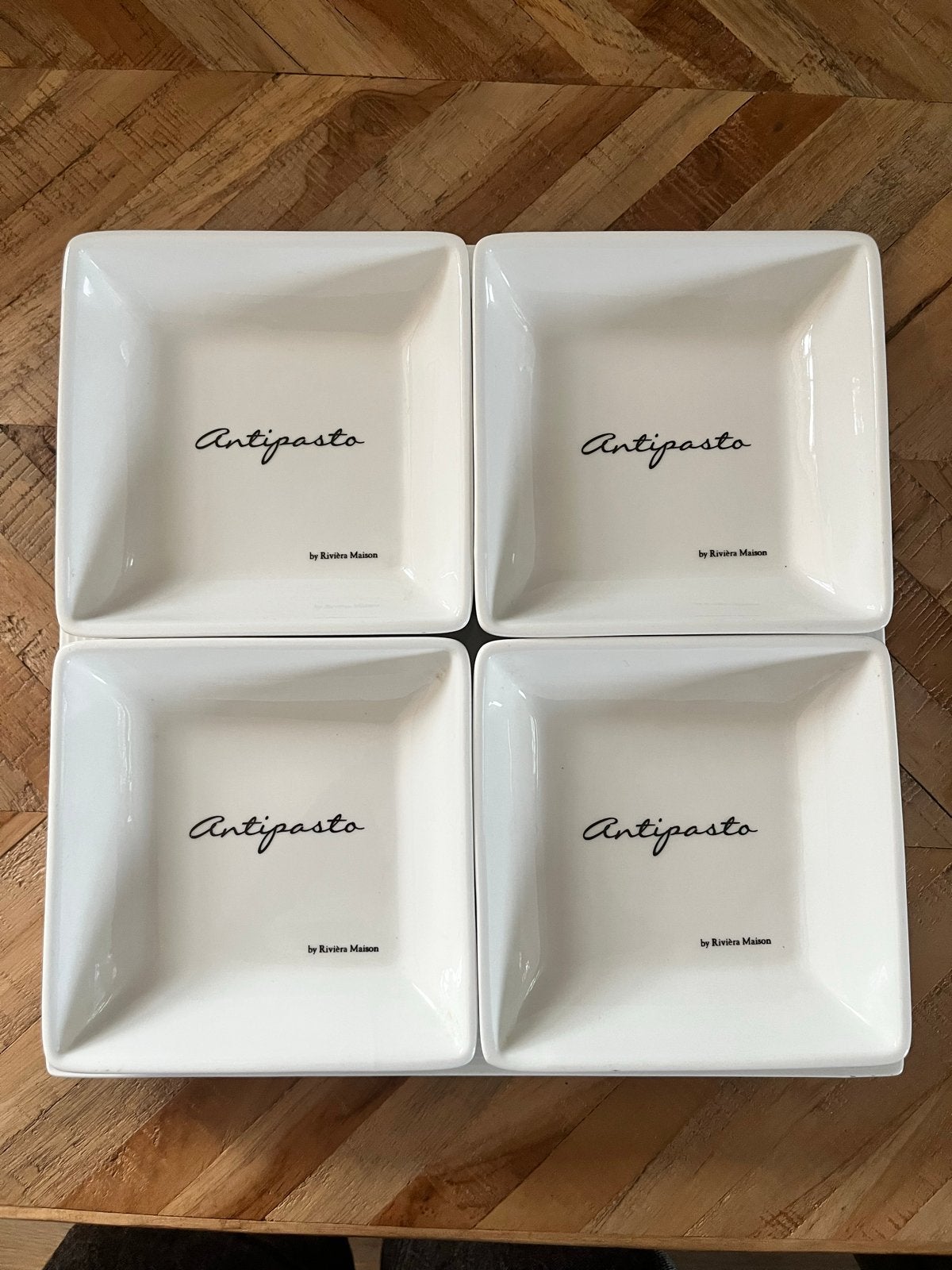 Riviera Maison Antipasto schaaltjes en Buon Appetito schaal, Ophalen, Overige merken, Keramiek, Modern