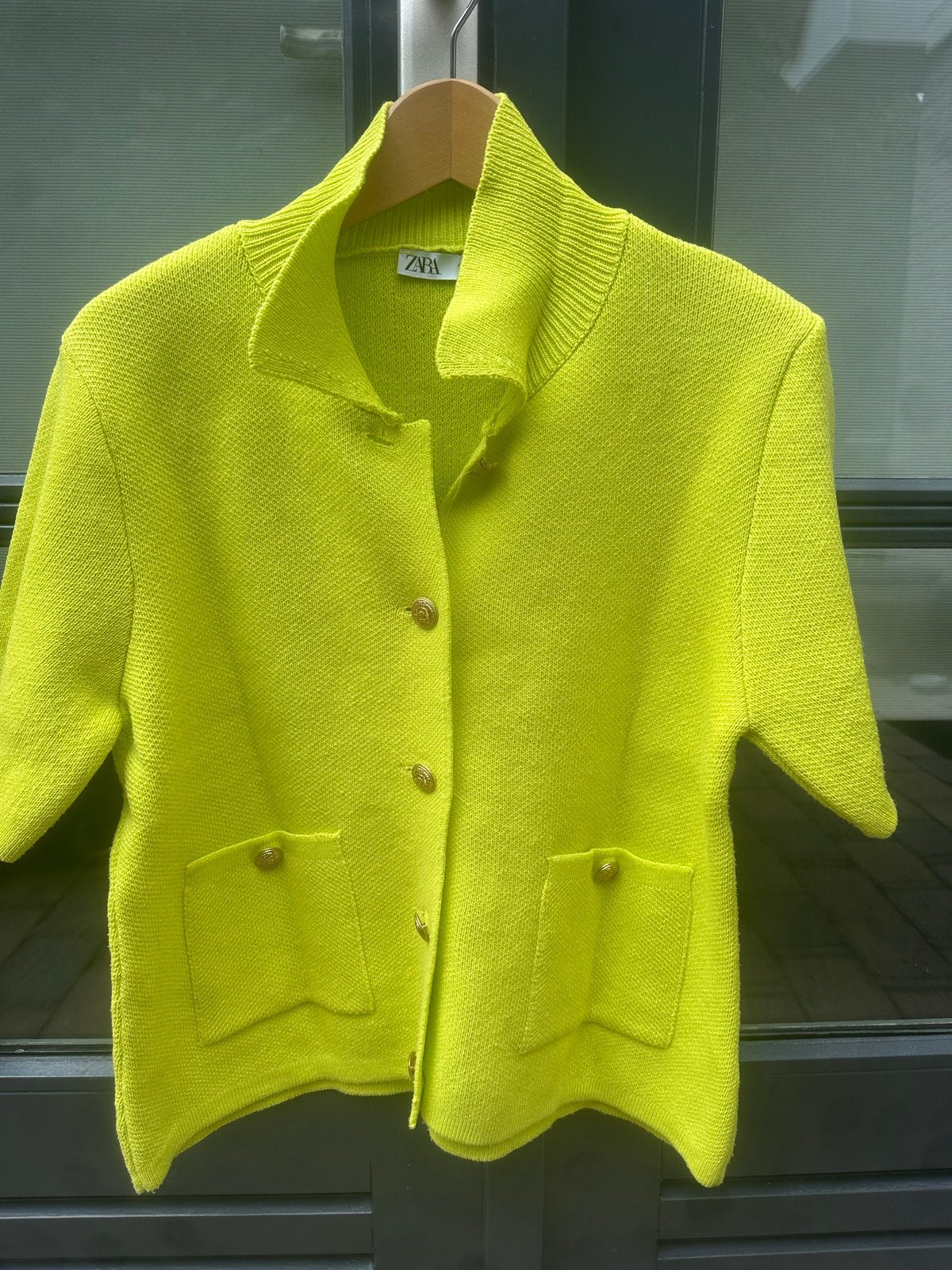 Zara Vestje Lime Groen Maat L, Kleding | Dames, Ophalen of Verzenden, Zo goed als nieuw, Maat 42/44 (L), Groen