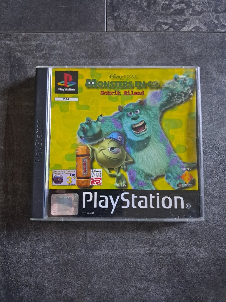 PS1 Game: Monsters en Co. Schrik Eiland in goede staat!, Spelcomputers en Games, Gebruikt, 1 speler, Ophalen of Verzenden, Vanaf 3 jaar