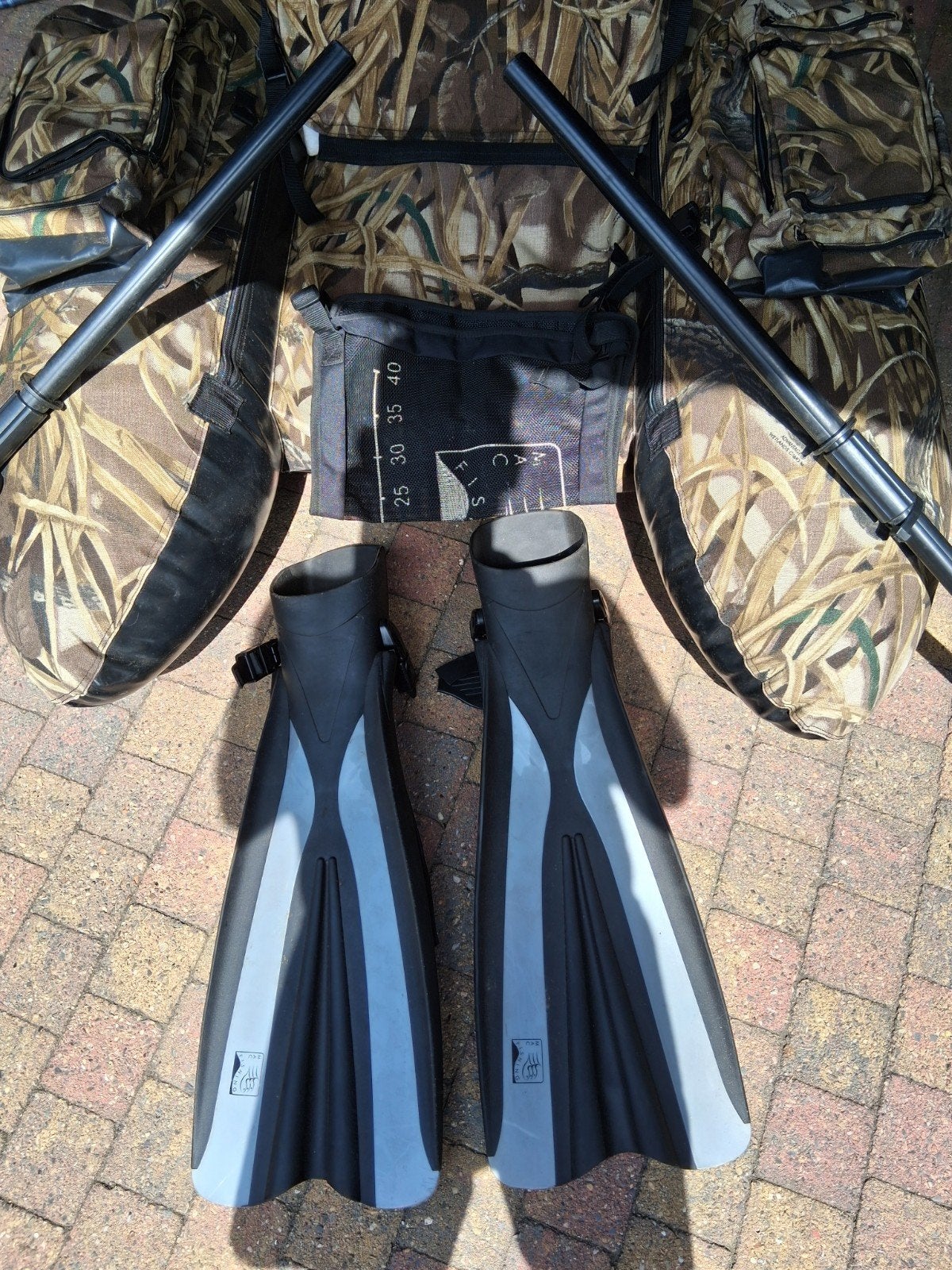 Belly boot camouflage kleur, Ophalen, Zo goed als nieuw, Koffer of Tas