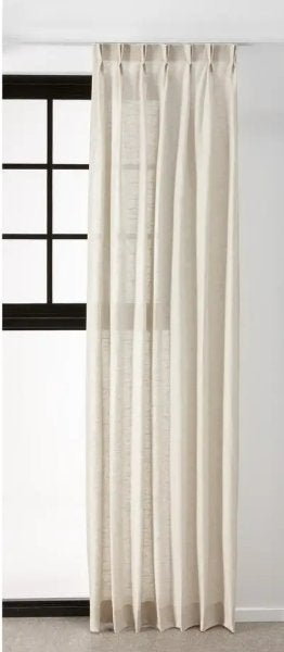 Inbetween Marlo Naturel Ring Gordijn Ongebruikt Nieuwstaat, 350 cm, Met ringen, Kwantum, 216 cm