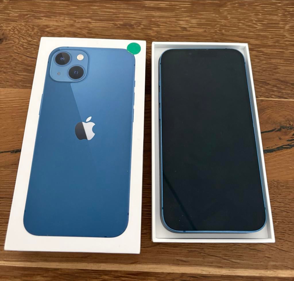 Apple iPhone 13 128 GB - Lichte gebruikssporen, 85% batterij, Telecommunicatie, Mobiele telefoons | Apple iPhone, Blauw, IPhone 13