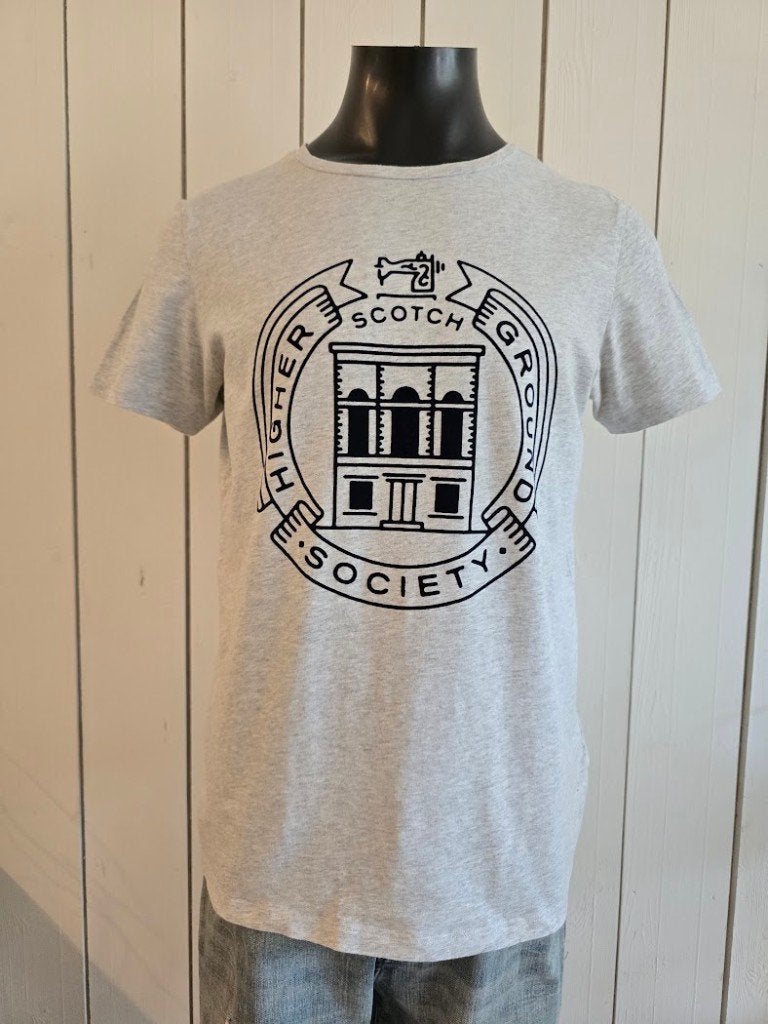 Scotch & Soda shirt KM grijs L 20,- (2 voor 30,-), Kleding | Heren, T-shirts, Maat 52/54 (L), Ophalen of Verzenden, Zo goed als nieuw