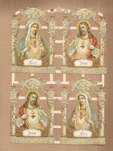 Religieuze Jesus - Jezus & Maria poezieplaatjes 7366, Ophalen of Verzenden